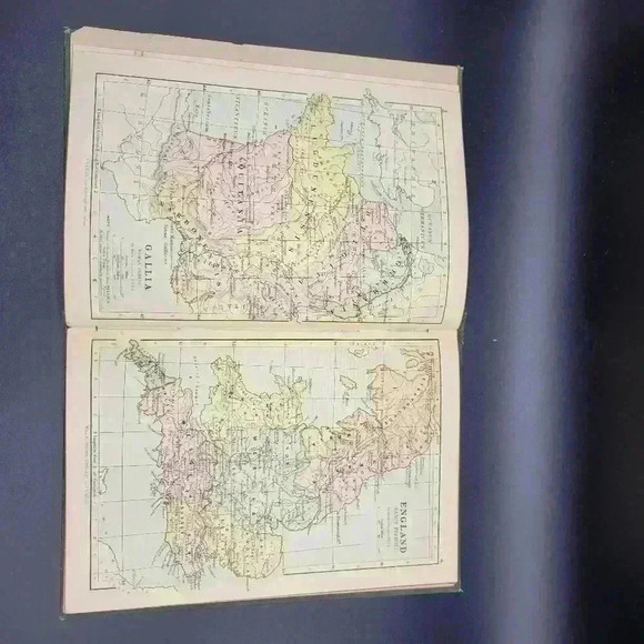 ANTIQUE Middle Class Historical Atlas Series Map Prints (1891 Signature) - Picture 7 of 14